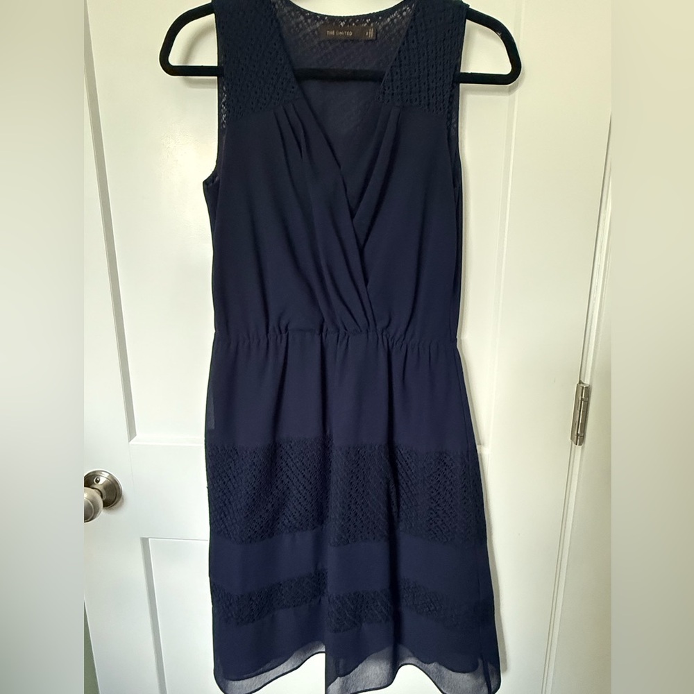 The Limited Navy Midi Dress - Picture 1 of 3